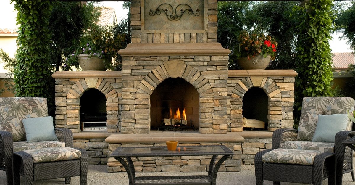 Outdoor Fireplace - Backyard Fireplace Designs and Ideas - The Concrete