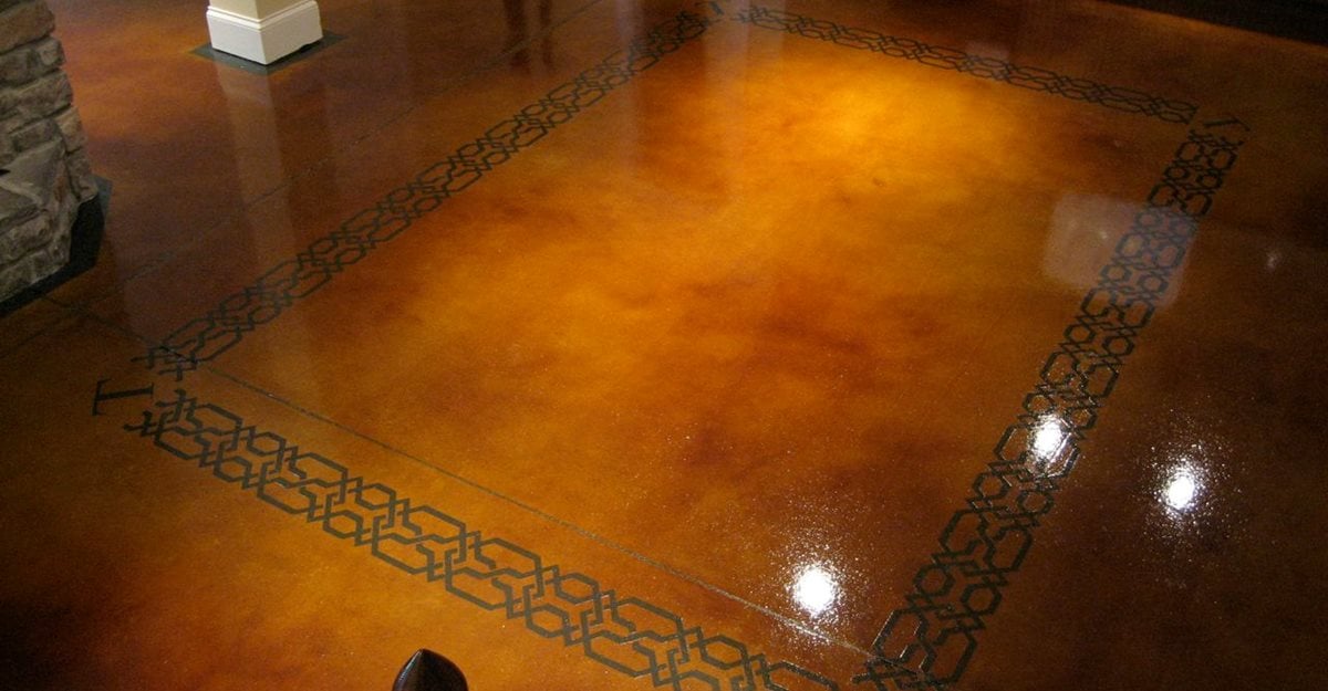 Pros and cons of stained concrete floors