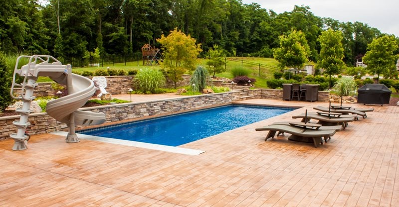 Pool design in small yard, free swimming pool deck designs, indoor