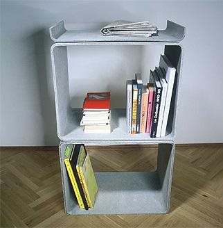 Concrete Bookcases - Creative bookshelves made of concrete - The