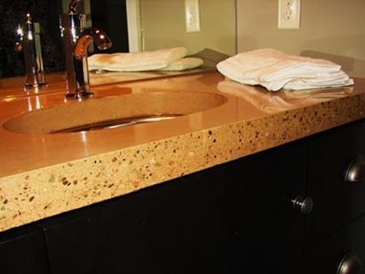Bathroom Vanities Tops on Concrete Countertops   Dayton  Oh   Photo Gallery   Ohio Concrete