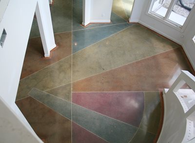 Shiny Concrete Floor