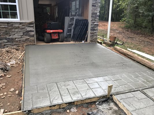 JK Foundations / Concrete stamped concrete project