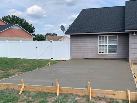 AC & EB All Pro Construction Works stamped concrete project