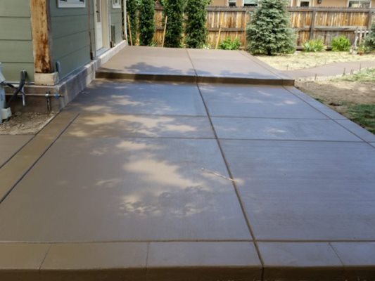 AC & EB All Pro Construction Works stamped concrete project