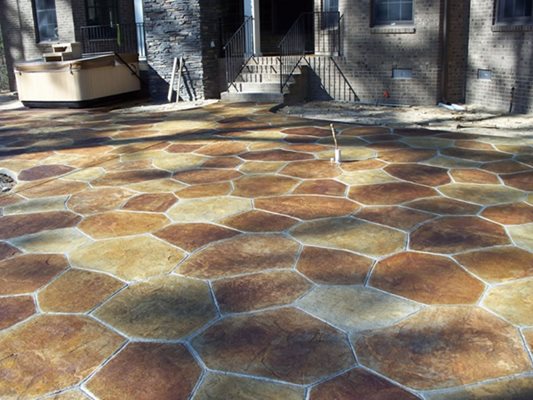 Ultimate Edge Inc stamped concrete project