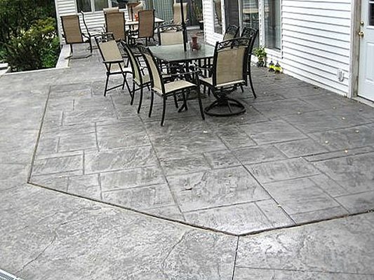 Starburst Concrete Design stamped concrete project