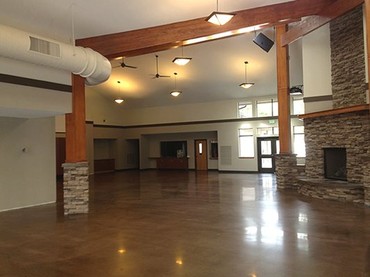 Diamond Polishing Systems stamped concrete project