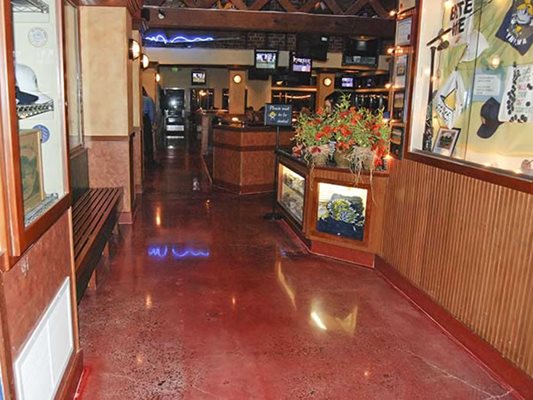 Diamond Polishing Systems stamped concrete project