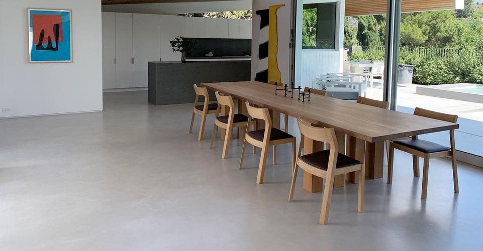 Seamless Floor Dining Room La Concrete Works 98215 
