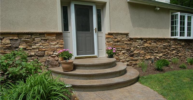 Concrete Steps & Stairways - Stamped & Colored Concrete Stairways Offer