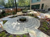 circular patio labyrinth