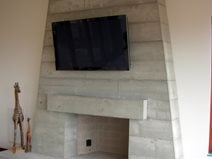 Concrete Fireplace, Stacked Timber,
Fireplace Surrounds
DC Custom Concrete
San Diego, CA