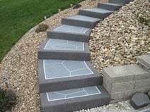 Curved Concrete Stairs