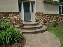 Curved Concrete Steps