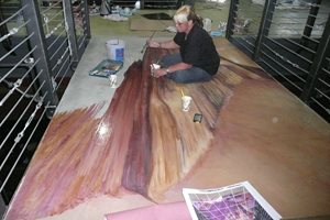 Talented Artist Julie Kirk Hand Painting The Graphic
Site
Decorative Concrete Institute
Temple, GA