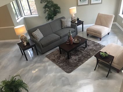 faux marble floor