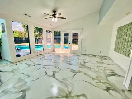marble stained concrete floors