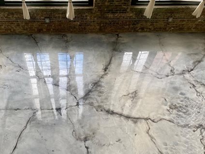 marble floor veins