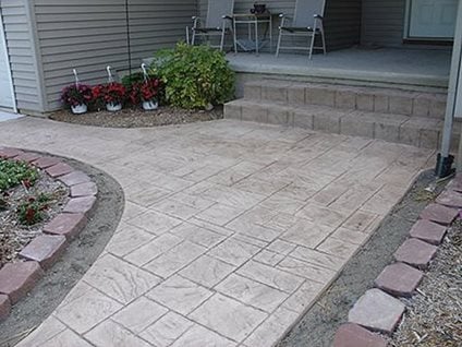 Stamped Concrete Entry