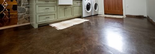 Brown Stained Concrete, Laundry Room Floor
Concrete Floors
Reformed Concrete LLC
Quarryville, PA