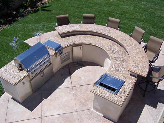Concrete Countertops For Outdoor, Pictures Of Outdoor Concrete Countertops