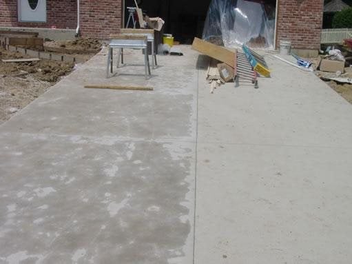 Concrete Discoloration Drying, Can I Change The Color Of My Concrete Patio