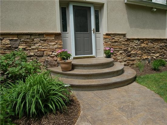 Concrete Steps Outdoor Stair Design Height Network - Outdoor Patio Step Ideas