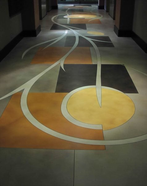 Stained Floor, Geometric Shapes
Artistic Concrete
LA Concrete Works
West Hills, CA