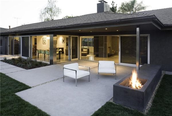 现代庭院洛杉矶混凝土庭院莫尔设计洛杉矶，加州