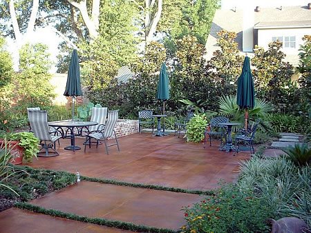 锈，光滑的混凝土庭院自定义克里特岛创作克劳利，洛杉矶