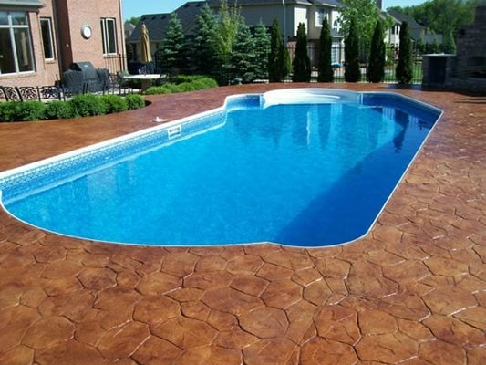 Stamped, Stained, Pool Deck, Trees
Concrete Pool Decks
ML&H Inc
Orion, MI