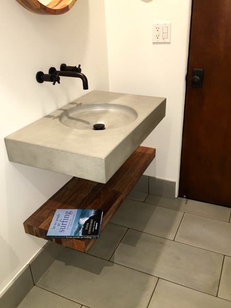 Natural Grey Concrete Sink, Teak Shelf
Concrete Sinks
Opus Concrete
Santa Ana, CA