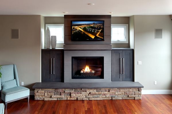 Contemporary Grey Fireplace
Fireplace Surrounds
Hard Topix
Jenison, MI