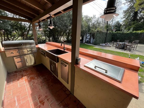 Colored Concrete Counter, Covered Outdoor Kitchen
Outdoor Kitchens
Deco Stone Concrete
Turlock, CA