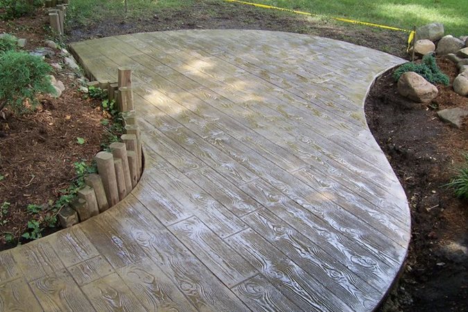 Faux Bois Patio, Wood Stamped Concrete
Concrete Creations
Plymouth, IN