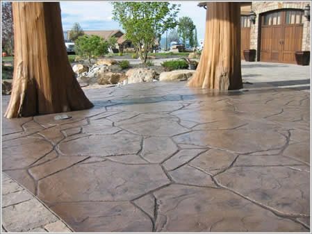 Flagstone Stamp, Faux Flagstone, Brown
Get the Look - Stamping
Riverstone Stamped Concrete
Spokane, Washington