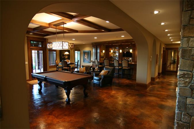 Brown, Pool Table
Stained Concrete
Concrete Arts
Hudson, WI