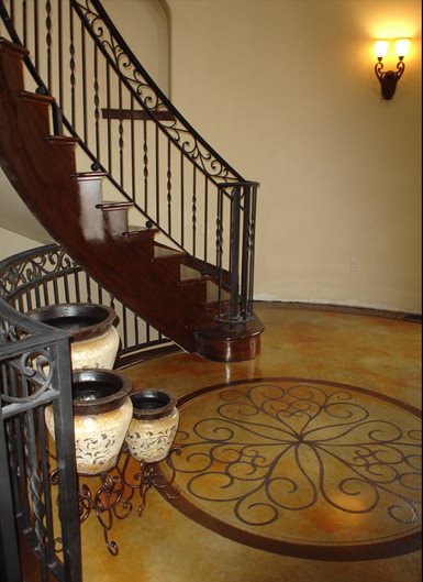 Stenciled, Entryway
Stained Concrete
Image-N-Concrete Designs
Larkspur, CO