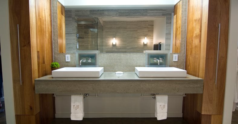 Bathroom Countertops Concrete Designs For Bathroom Counters And