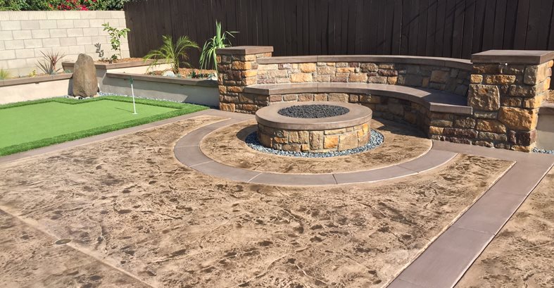 Stamped Concrete, Backyard Makeover, Fire Pit
Concrete Pool Decks
KB Concrete Staining and Polishing
Norco, CA