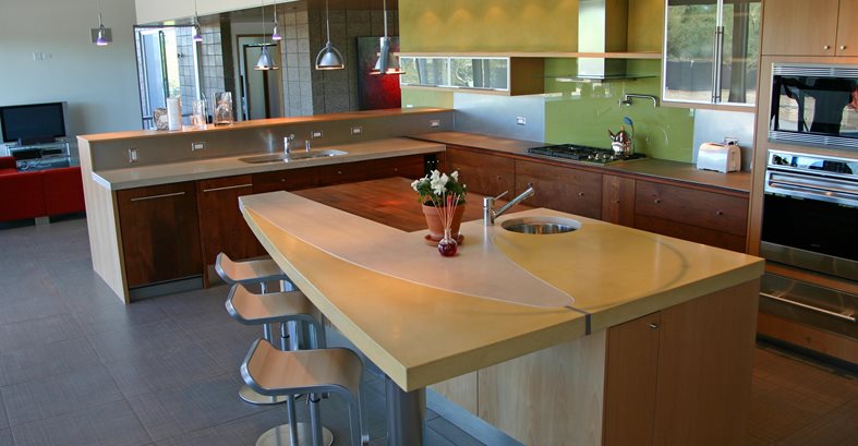 13 Concrete Kitchen Island Ideas, Concrete Countertops Phoenix Az