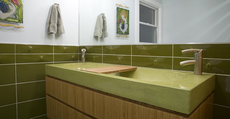 Green Concrete Bathroom Sink
Concrete Sinks
Reaching Quiet Design
Charlotte, NC