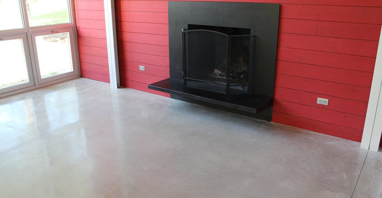 Polished Living Room Floor, Black Fireplace, Red Wall
Concrete Sinks
Dancer Concrete Design
Fort Wayne, IN