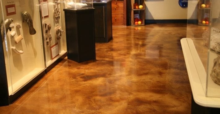 Brown, Museum, Stained Concrete Floors of PA Plymouth Meeting, PA