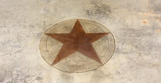 德克萨斯州明星设计，冲压混凝土现场精英混凝土装饰Forney，德克萨斯州